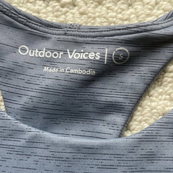 Outdoor Voices Women’s Gray Racerback Sports Bra Size Small - Picture 3 of 8